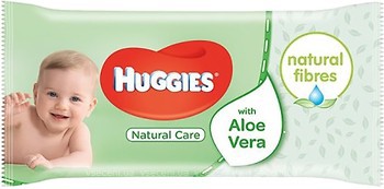 Фото Huggies Влажные салфетки детские Natural Care 56 шт