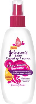 Фото Johnsons Baby Спрей-кондиционер детский для волос Блестящие локоны 200 мл