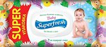 Фото SuperFresh Вологі серветки для дітей і мам (з клапаном) 120 шт