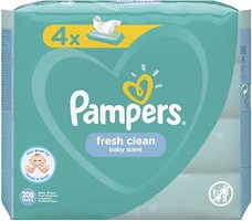 Фото Pampers Влажные салфетки Baby Fresh Clean 4x52 шт