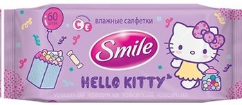 Фото Smile Вологі серветки Hello Kitty 60 шт