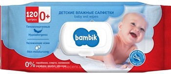 Фото Bambik Влажные салфетки с овсяным молочком 120 шт