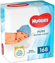 Фото Huggies Вологі серветки дитячі Pure Extra Care 3x56 шт