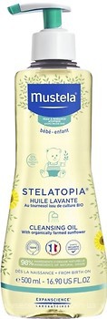 Фото Mustela Масло детское для купания очищающее Stelatopia 500 мл