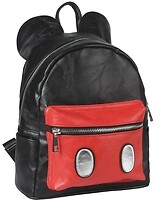 Фото Cerda Mickey Mouse Black Casual Fashion Faux-Leather Backpack