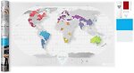 Фото 1dea.me Скретч-карта світу Travel Map Air World в рамі (AW)