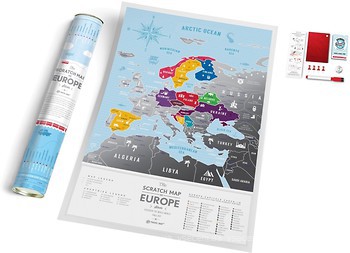 Фото 1dea.me Скретч-карта Європи Travel Map Silver (SE)