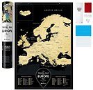 Фото 1dea.me Скретч-карта Европы Travel Map Black Europe