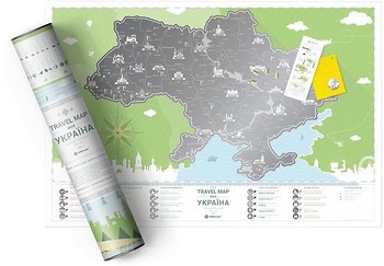 Фото 1dea.me Скретч-мапа Travel Map Моя Україна (UA)