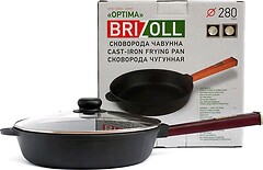 Фото Brizoll Optima-Bordo з ручкою 280x60 мм (О2860-Р2-С)