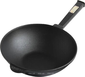 Фото Brizoll Wok 260x80 мм з дерев'яною ручкою (W26HP1)