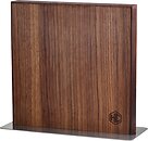 Фото HexClad Magnetic Walnut Knife Block