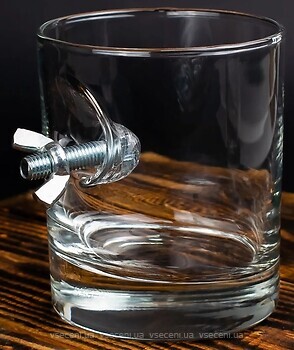 Фото VSklo Склянка для віскі з болтом і баранчиком