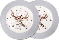 Фото Lefard набор тарелок обеденных Рождественский олень (924-663)