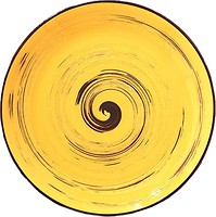 Фото Wilmax тарілка Spiral Yellow 25.5 см (WL-669414/A)