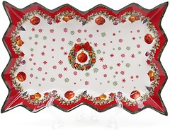 Фото Bonadi блюдо Рождественский орнамент (498-218)