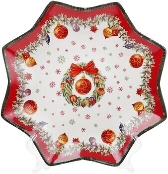 Фото Bonadi блюдо Рождественский орнамент (498-222)