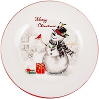 Фото Lefard тарелка Новогодняя коллекция Снеговик 25.5 см (858-0023)