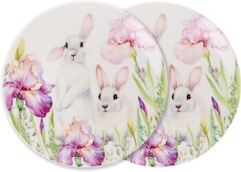 Фото Lefard набор тарелок 2 шт Кролик в цветах (924-799)