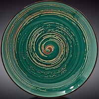 Фото Wilmax тарілка Spiral Green 25.5 см (WL-669514/A)