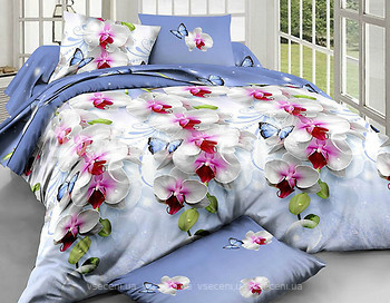 Фото Selena Орхідея блакитна двоспальний Євро