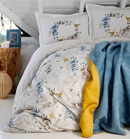 Фото Karaca Home Pabla mavi 2019-1 двоспальний Євро з покривалом 200x220