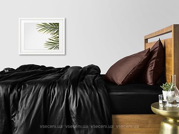 Фото Cosas Сатин двоспальний Євро чорний шоколад