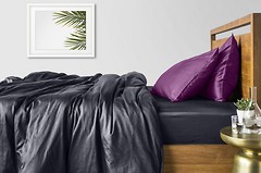 Фото Cosas Сатин двоспальний Євро сірий фіолетовий