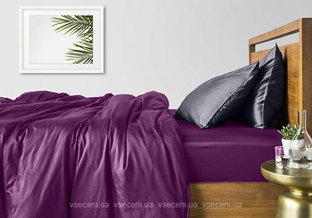 Фото Cosas Сатин двоспальний Євро фіолетовий сірий