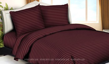 Фото Вилюта Tiare 79 сатин Stripe двуспальный Евро бордовый