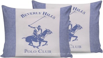 Фото Beverly Hills Polo Club BHPC 030 Blue Набір наволочок 50x70
