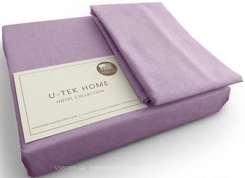 Фото Utek Hotel Collection Cotton Lilac 30 Простирадло на гумці 80x190 з наволочкою 50x70 (NHCCL80190)