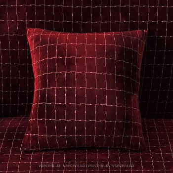 Фото Homytex Наволочка мікрофібра бордова 45x45
