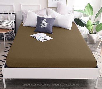 Фото MirSon 0211 Cacao Простирадло на гумці 150x200