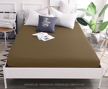 Фото MirSon 0211 Cacao Простирадло на гумці 80x200