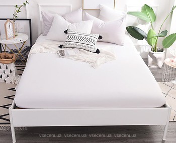 Фото MirSon 11-2107 White Простирадло на гумці 100x200