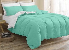Фото MirSon 11-2107+11-2208 White-Mint Підковдра 143x210