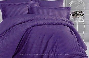Фото Selena 310090 Satin Stripe фиолетовый двуспальный Евро
