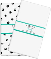 Фото Cosas Набір простирадл Paws/White 155x240