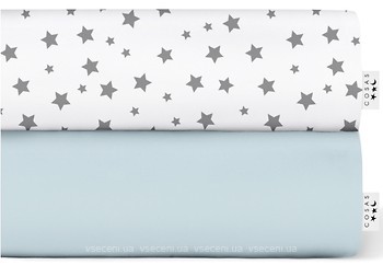 Фото Cosas Набір простирадл на гумці Light Blue/Star Grey 60x120