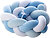 Фото Twins Бампер-косичка 3-х прядная 240 см Blue