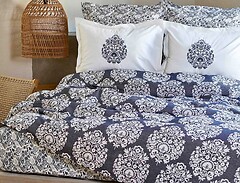 Фото Karaca Home Moni Indigo двуспальный Евро + пике 200x220