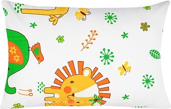 Фото Home Line Наволочка Мадагаскар жовто-зелена 50x70 бязь (163829)