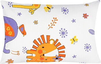 Фото Home Line Наволочка Мадагаскар жовто-фіолетова 40x60 бязь (163824)