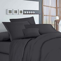 Фото Soundsleep Простирадло на гумці Manner Graphite 90x200