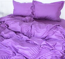 Фото MirSon Satin Stripe 30-0009 Purple двоспальний Євро