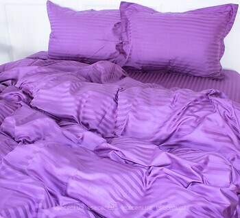 Фото MirSon Satin Stripe 30-0009 Purple двуспальный King Size