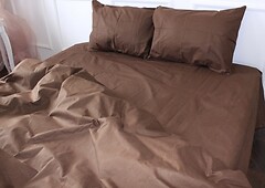 Фото MirSon Ranforce Elite 19-1217 Chocolate Perla простирадло на гумці 160x200