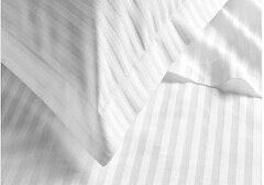 Фото Utek Jefferson Sateen white Stripe двуспальный