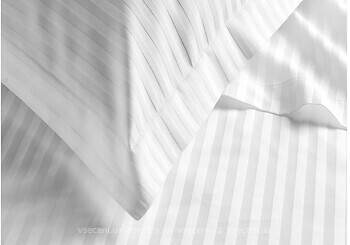 Фото Utek Jefferson Sateen white Stripe двоспальний